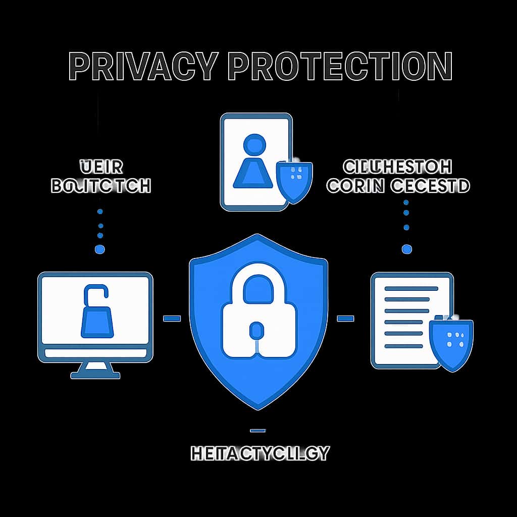 An educational diagram illustrating the privacy features of 888Starz.