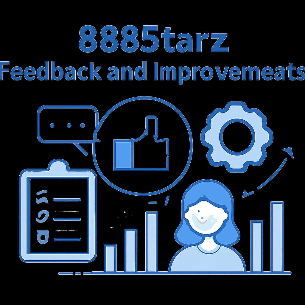 An educational diagram illustrating the process of feedback collection and improvements in 888Starz.