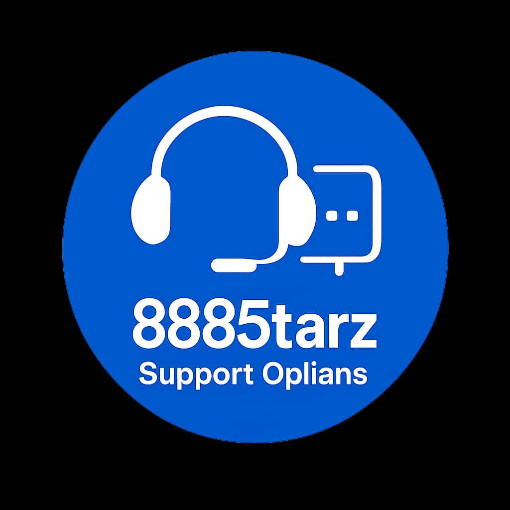 A professional badge icon for 888Starz Support Options.