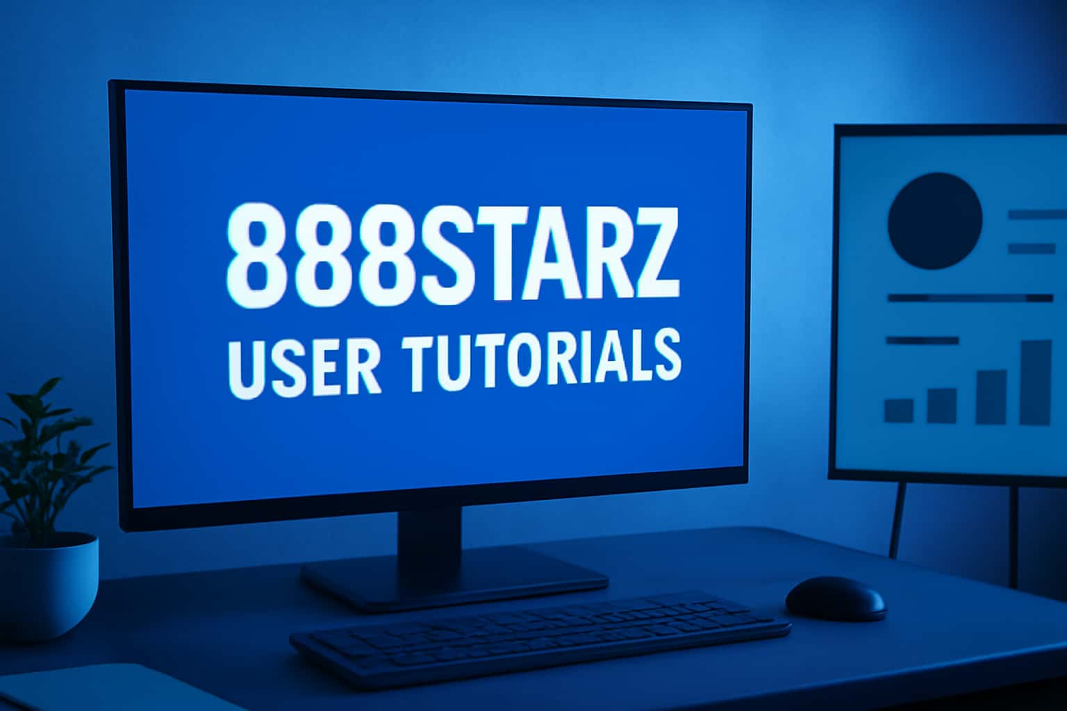 An informative scene depicting 888Starz User Tutorials.