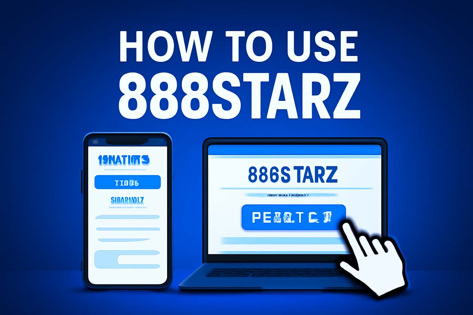 An informative scene illustrating the usage of the 888Starz platform.