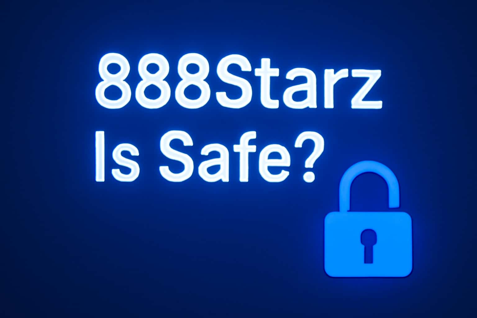 Visual representation discussing the safety features of 888Starz